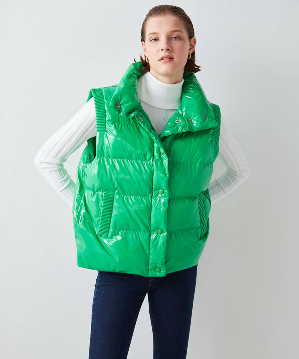 Ipekyol Quilted Puffer Casual Jacket Green