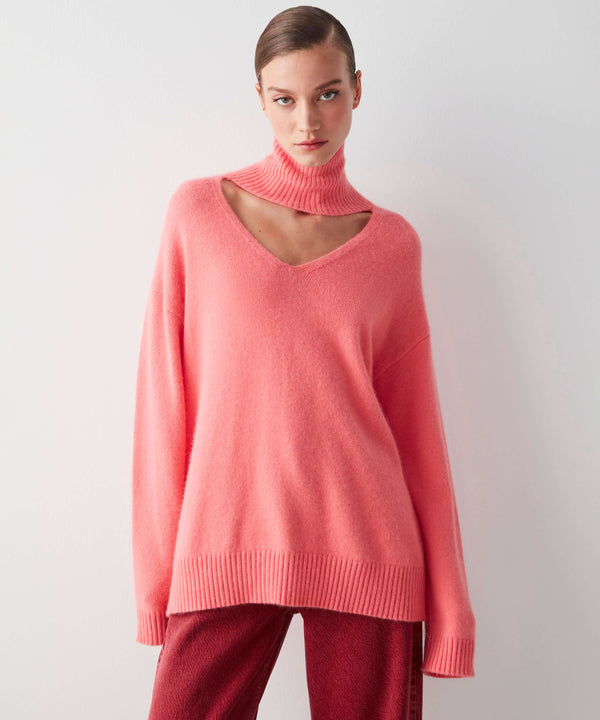 Ipekyol Cutout Oversize Knitwear Pink
