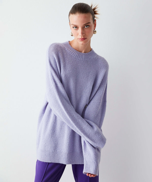 Ipekyol Knitwear With Crystal Stone Accessory Lilac