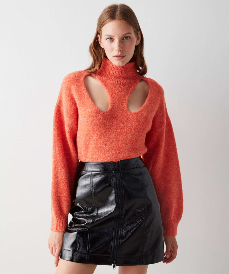 Ipekyol Cutout High Collar Knitwear Orange