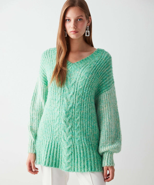 Ipekyol Cable Knit Pattern Knitwear Green