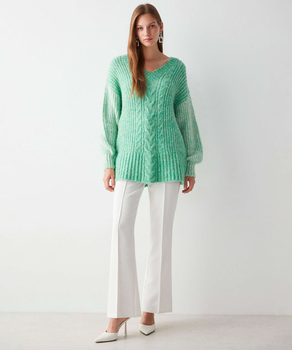 Ipekyol Cable Knit Pattern Knitwear Green