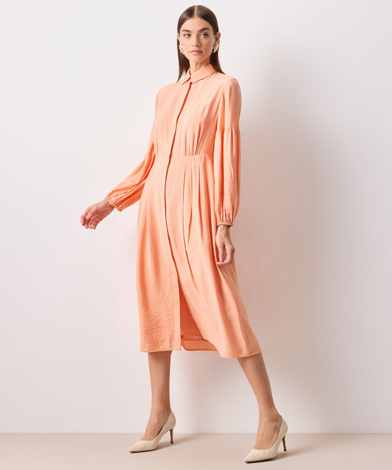 Ipekyol Solid Midi Shirt Dress Salmon