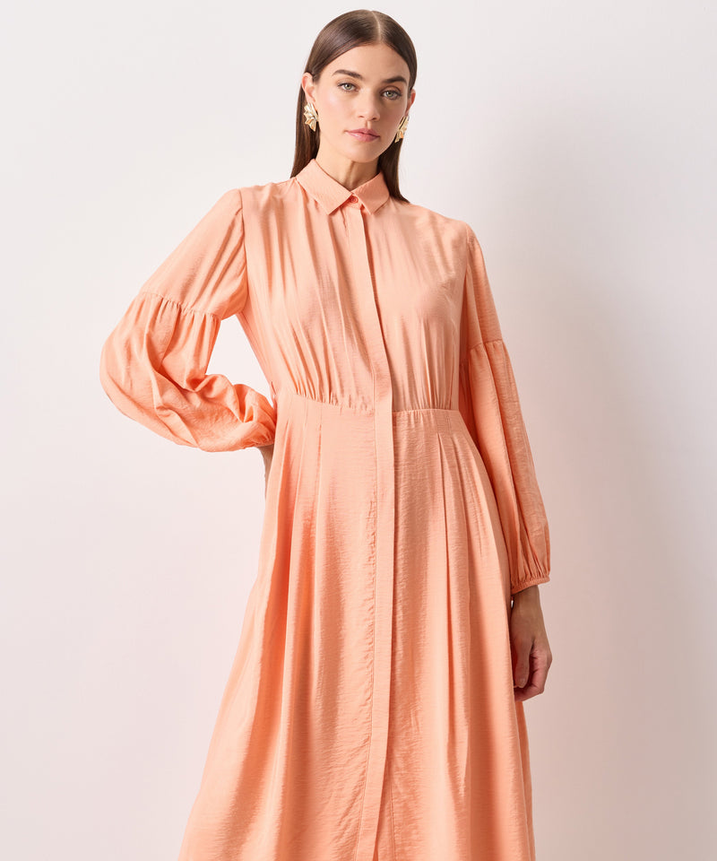 Ipekyol Solid Midi Shirt Dress Salmon