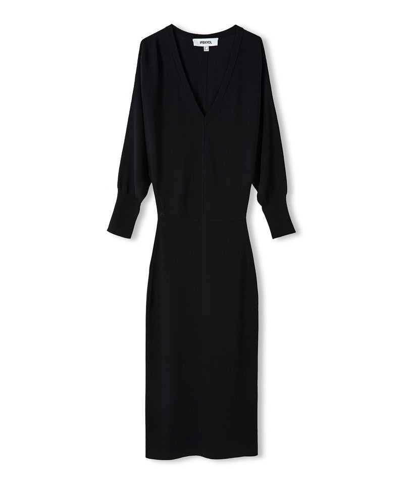 Ipekyol Knitwear Midi Solid Dress Black