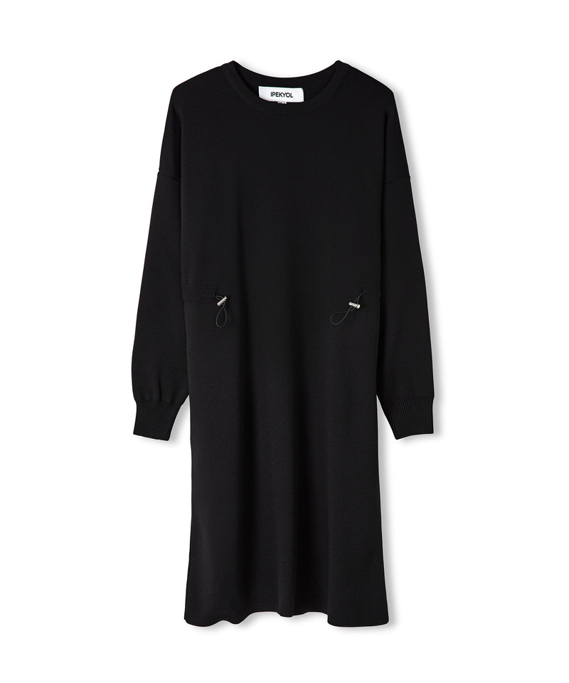 Ipekyol Adjustable Waist Knit Dress Black