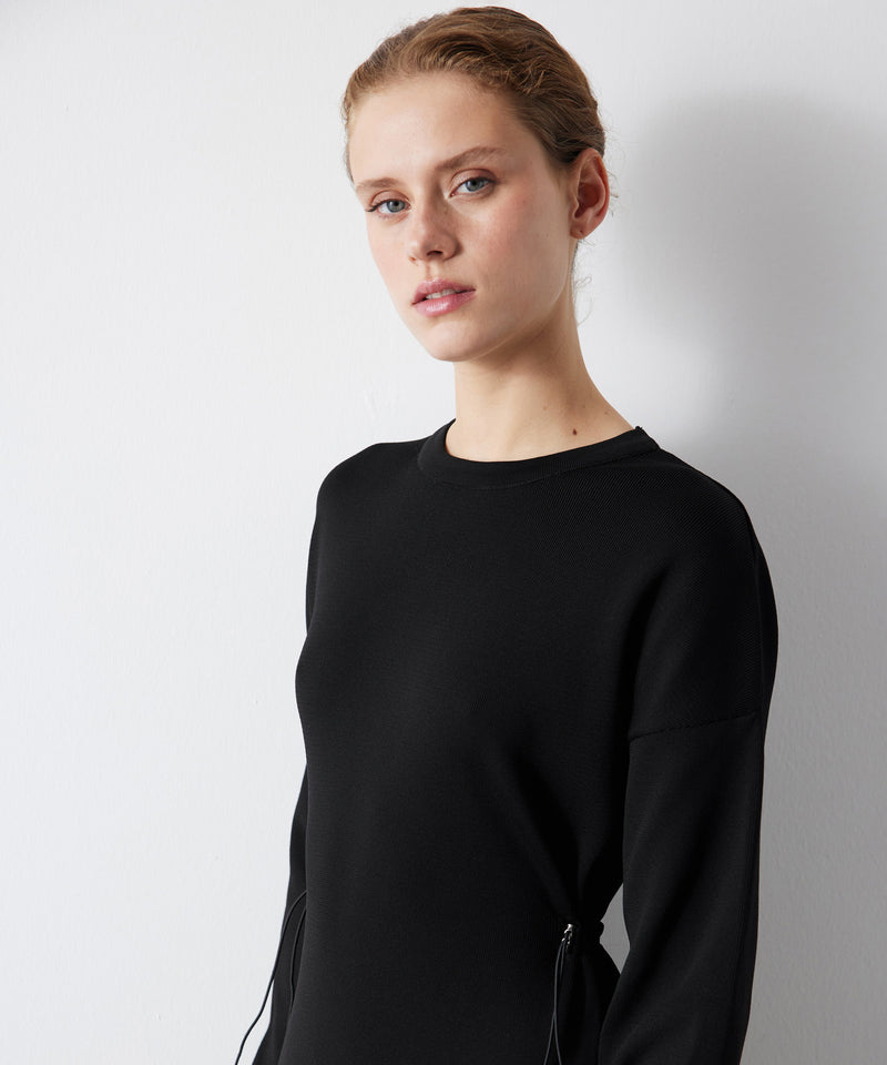 Ipekyol Adjustable Waist Knit Dress Black