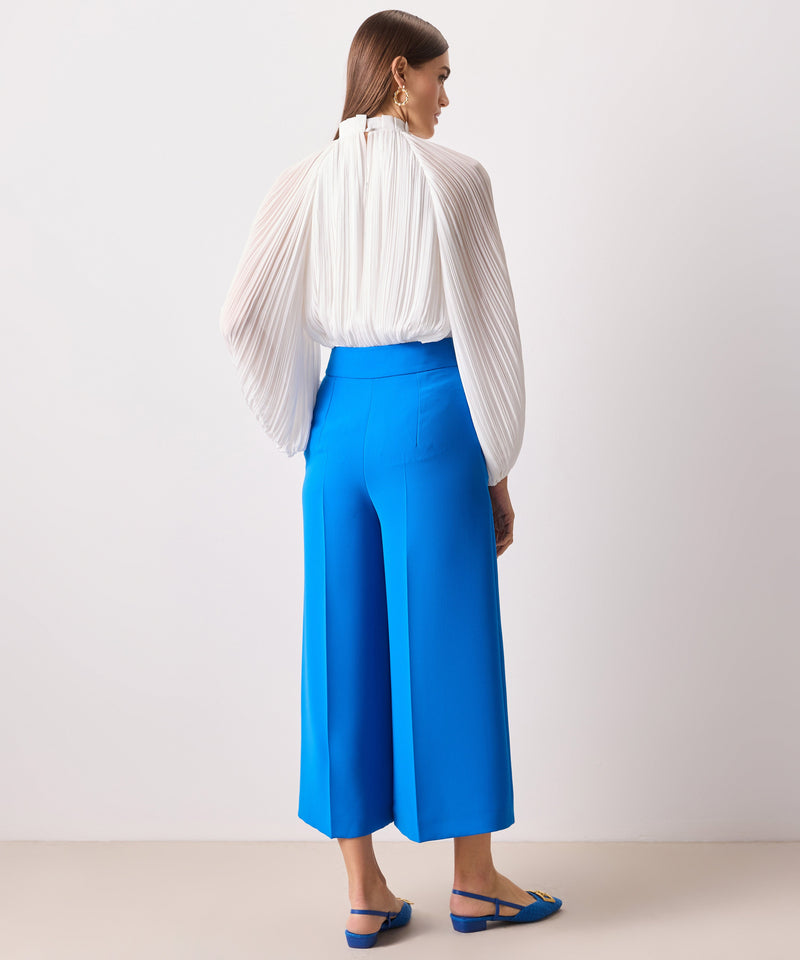 Ipekyol Wide Leg Crop Trousers Sax