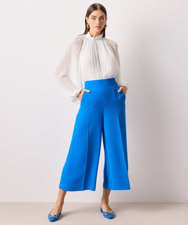 Ipekyol Wide Leg Crop Trousers Sax