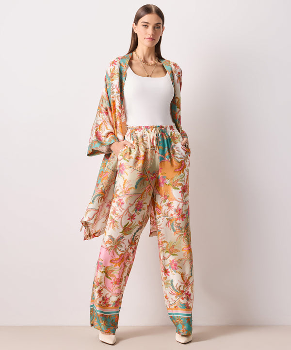 Ipekyol Floral Print Wide Trousers Light Pink