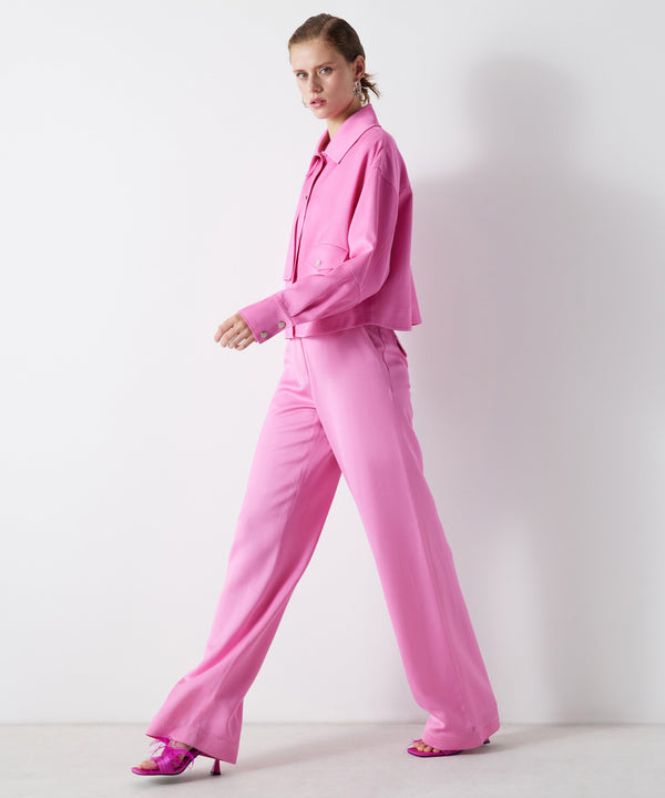 Ipekyol Solid Straight Fit Trousers Pink