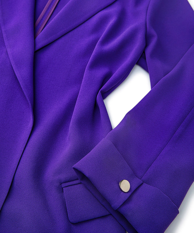 Ipekyol Long Sleeve Flowy Blazer Purple