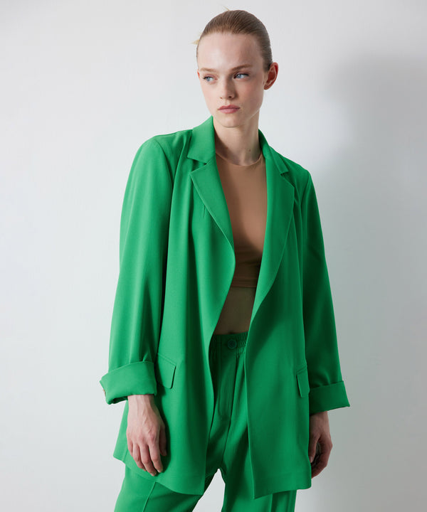 Ipekyol Long Sleeve Flowy Blazer Green