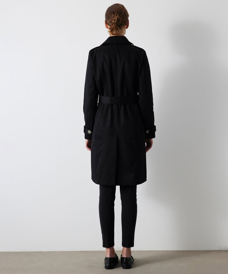 Ipekyol Belted Double-Breasted Trench Coat Black