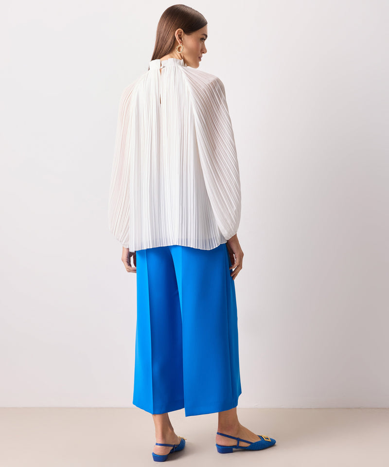 Ipekyol Detailed Collar Pleated Blouse White