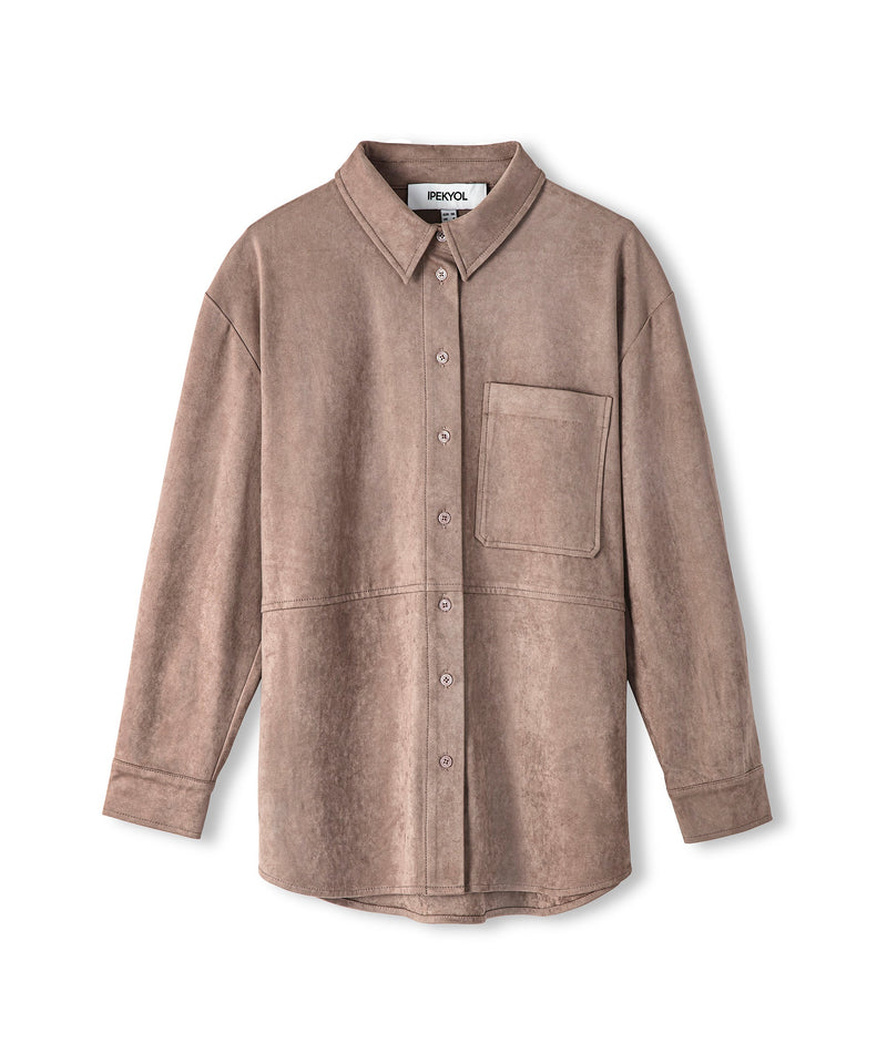 Ipekyol Suede Shirt Mink