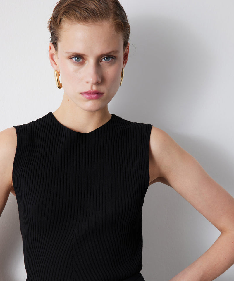 Ipekyol Sleeveless Ribbed Knitwear Black