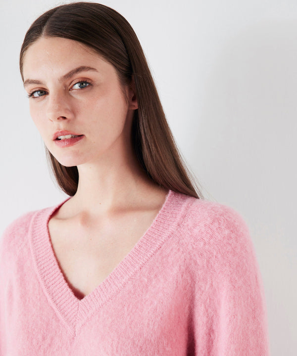 Ipekyol V-Neck Basic Sweater Pink