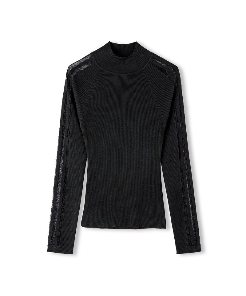 Ipekyol Knitwear With Lace Trim Black