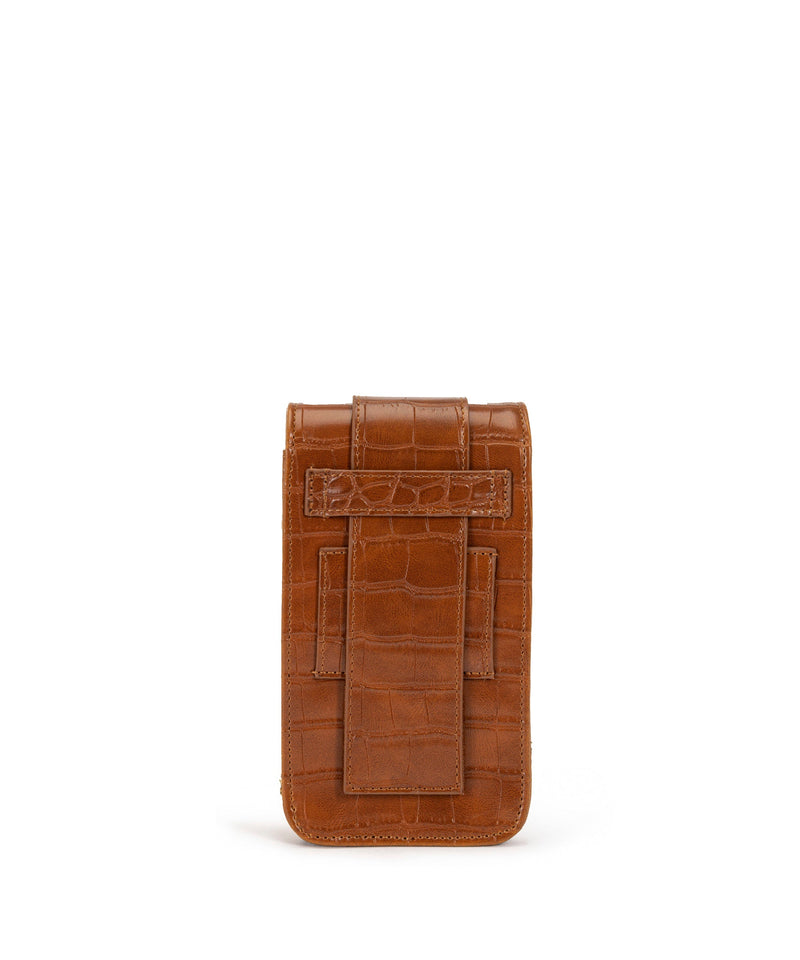 Ipekyol Crocodile Pattern Phone Bag Camel