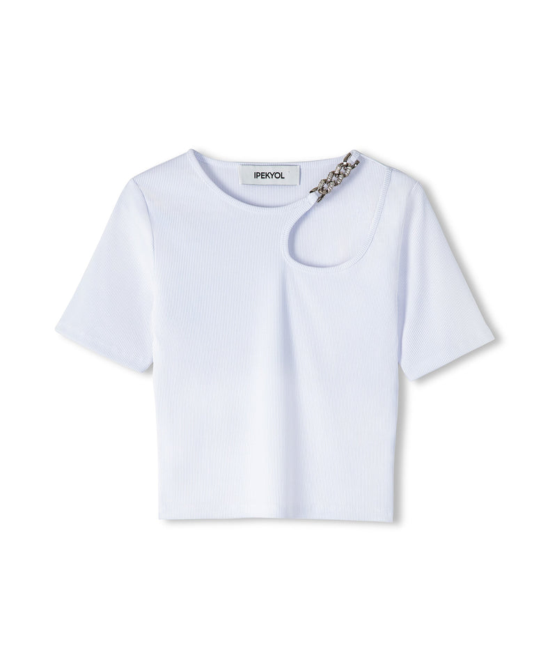 Ipekyol T-Shirt With Chain Accessories White