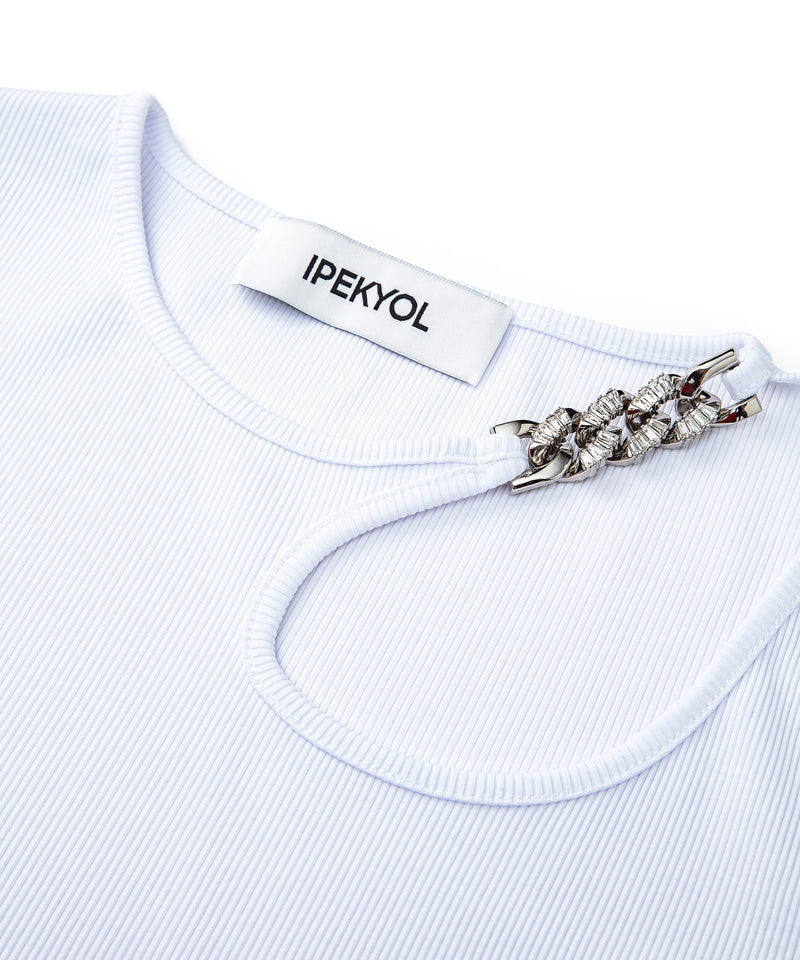 Ipekyol T-Shirt With Chain Accessories White