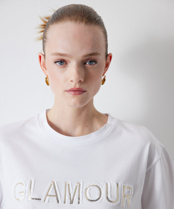 Ipekyol Sequin-Embroidered T-Shirt White
