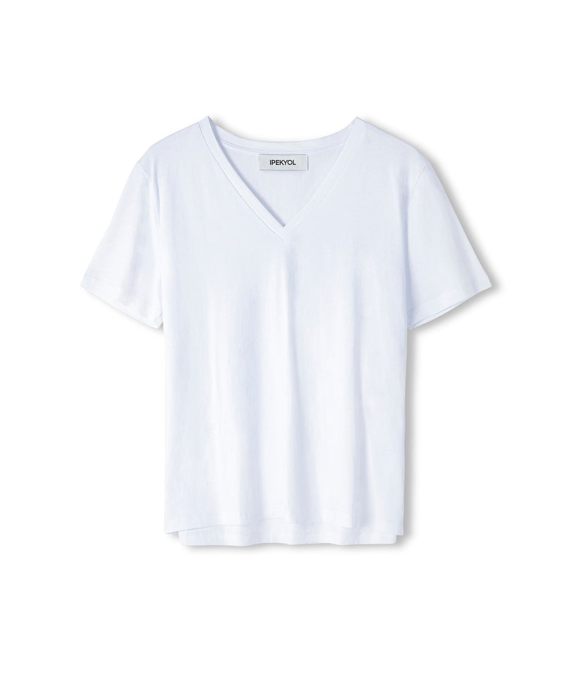 Ipekyol Basic V-Neck T-Shirt White