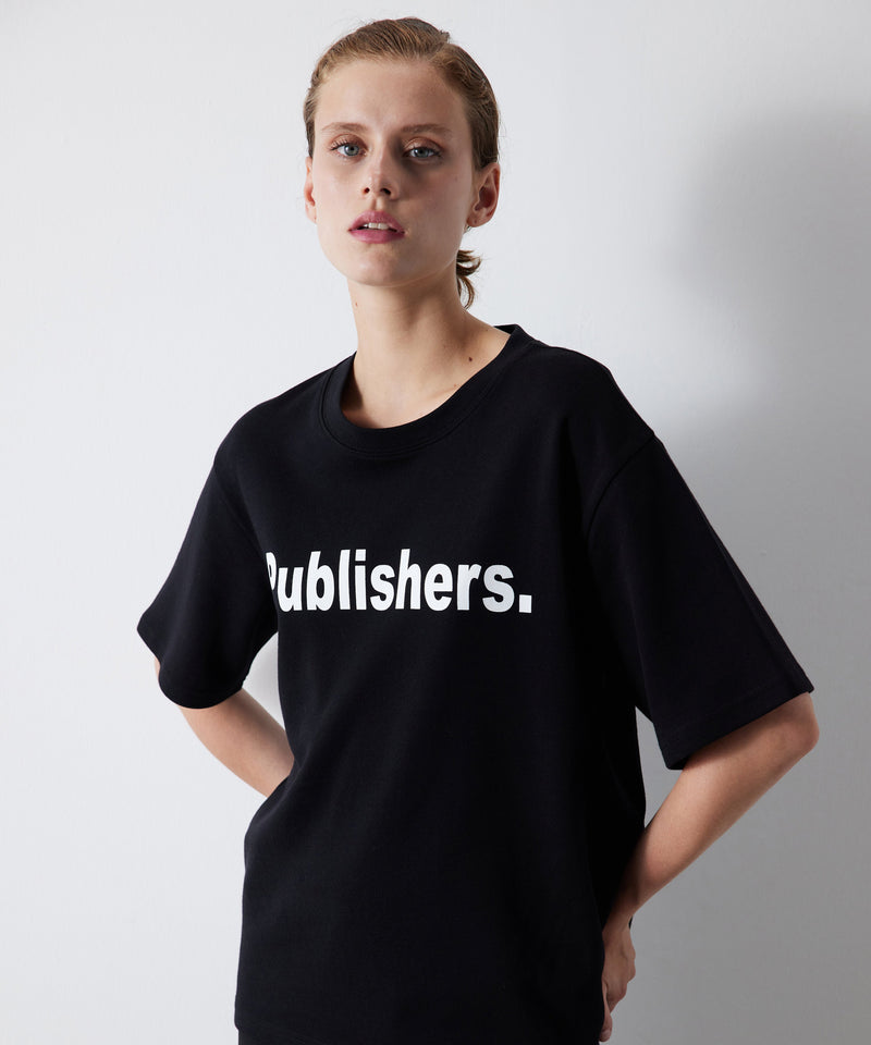 Ipekyol Slogan Printed T-Shirt Black