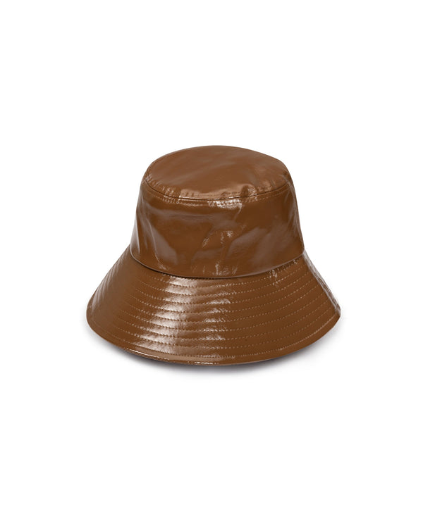 Ipekyol Shiny Textured Bucket Hat Brown