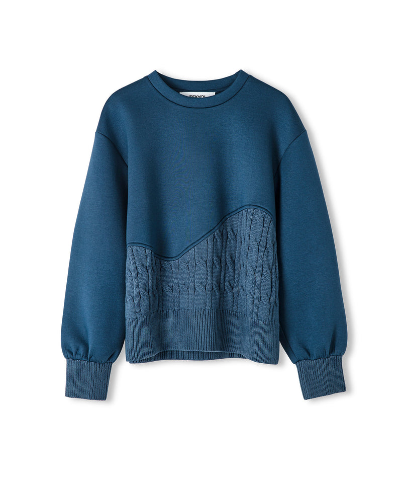 Ipekyol Knitwear Mix Sweatshirt Blue