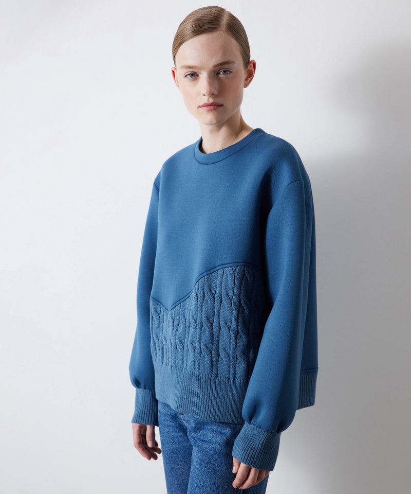 Ipekyol Knitwear Mix Sweatshirt Blue