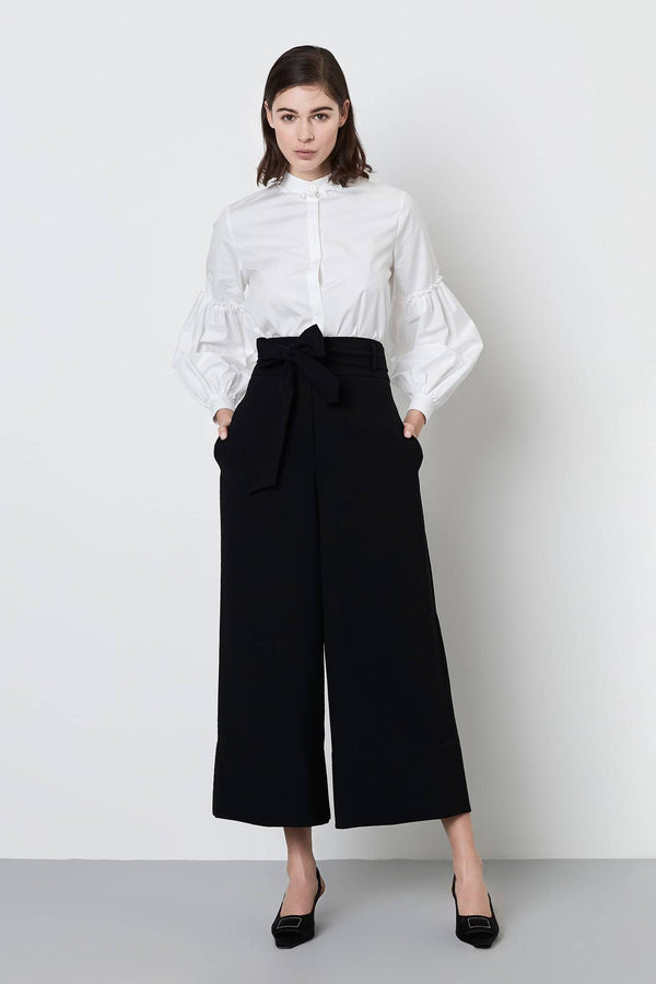 Machka Trouser Palazzo +Belt Black