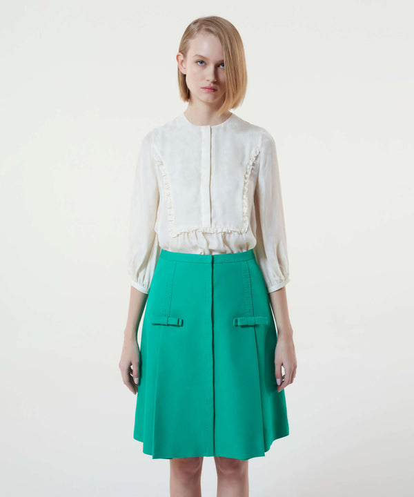 Machka Skirt With Bow Detail Green