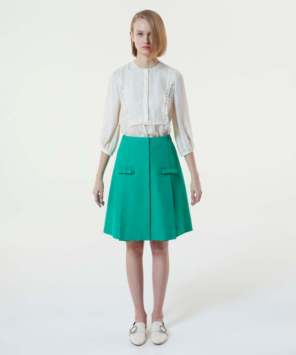 Machka Skirt With Bow Detail Green