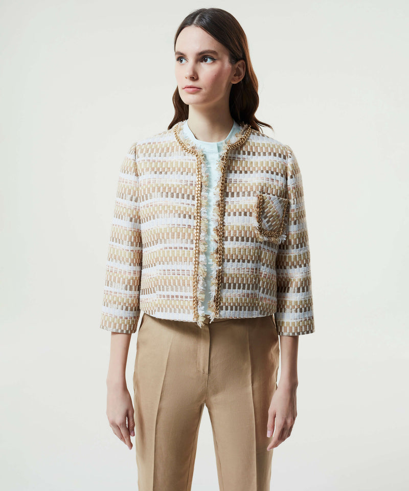 Machka Tweed Outer Jacket Beige