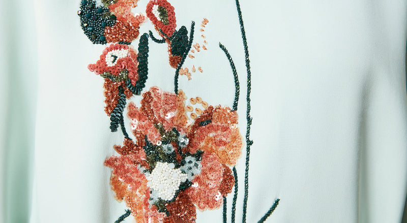 Machka Sequin-Embellished Midi Dress Nile