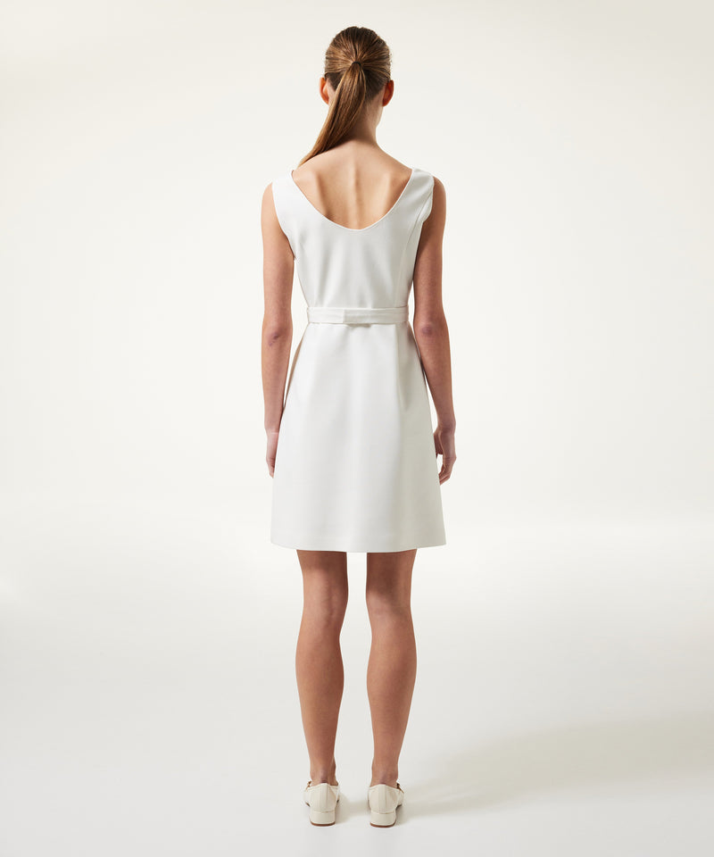 Machka Embroidered Mini Dress Off White