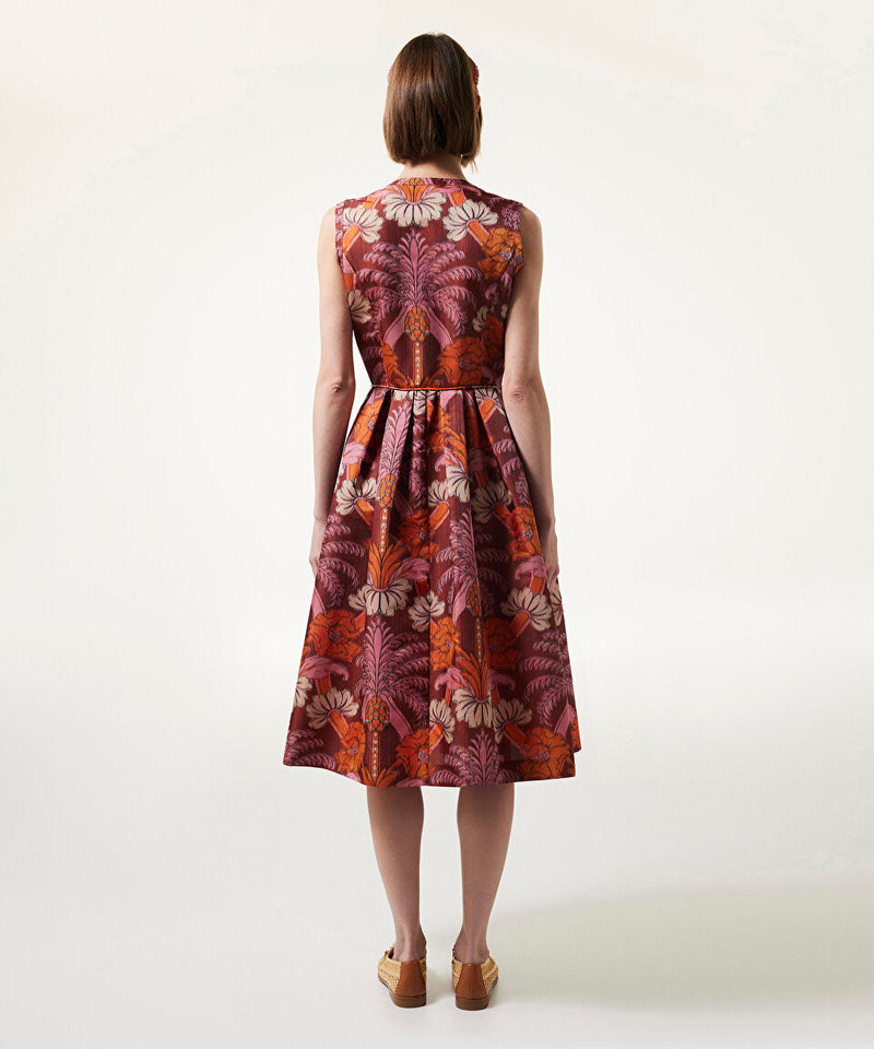 Machka Jacquard Dress Orange