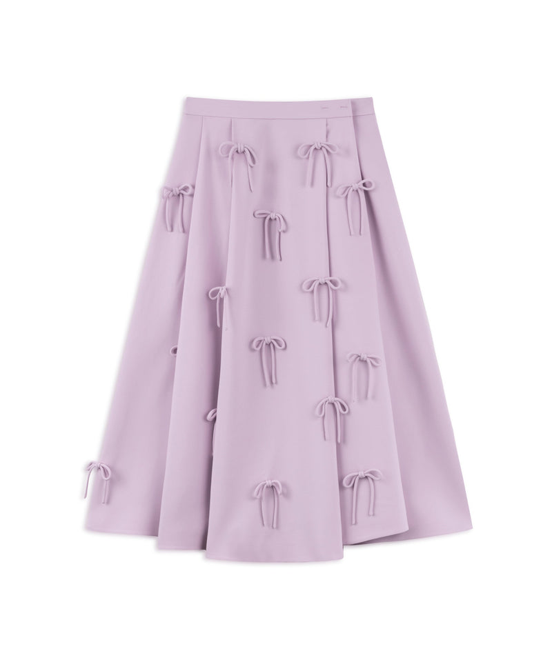 Machka Bow Midi Skirt Lilac