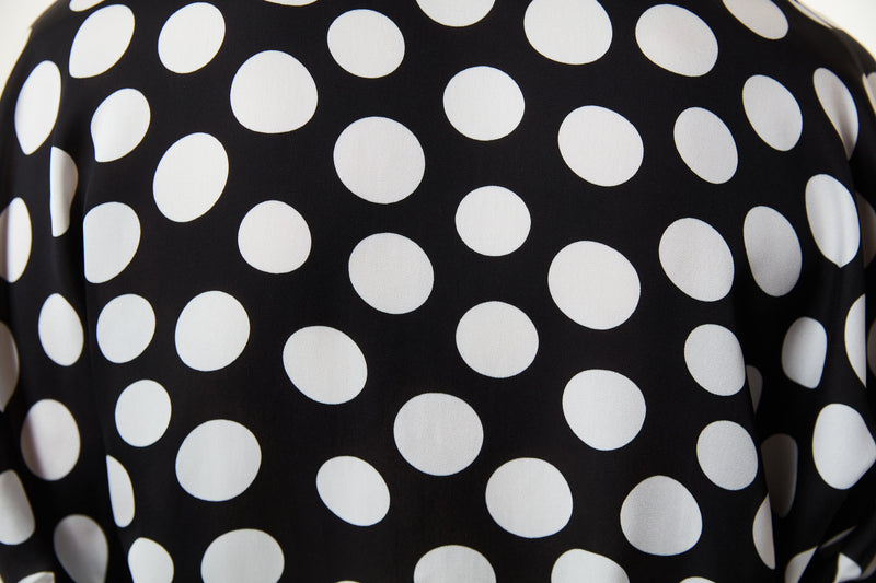 Machka Polka Dot Pattern Blouse Black