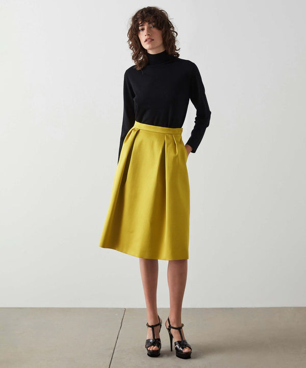 Machka Jacquard Bell Skirt Sulphure