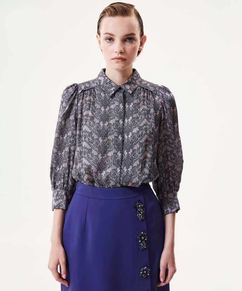 Machka Module-Embroidered Skirt Purple