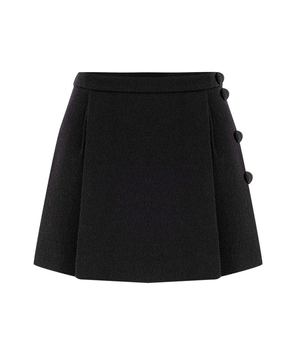 Machka Shorts With Overlay Solid Skirt Black