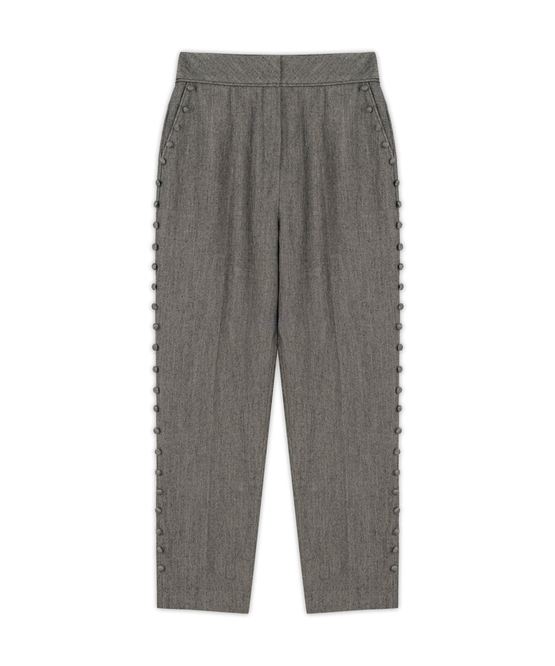 Machka Button Accessory Trousers Anthracite