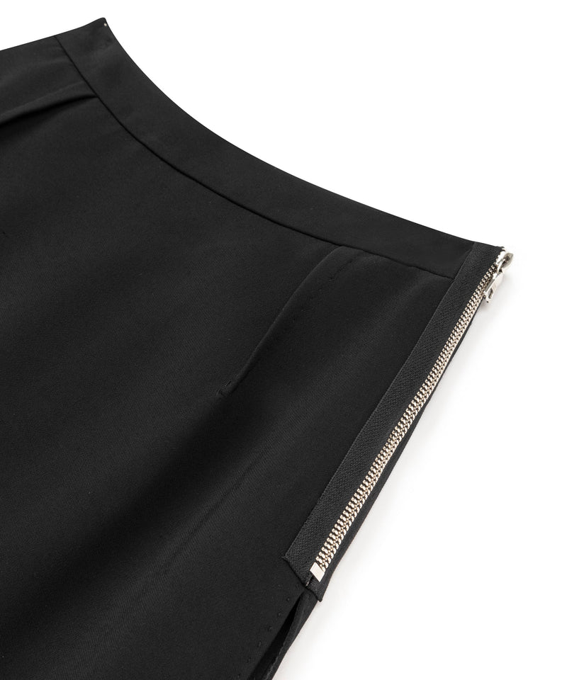Machka Two-Piece Look Crepe Skirt Black