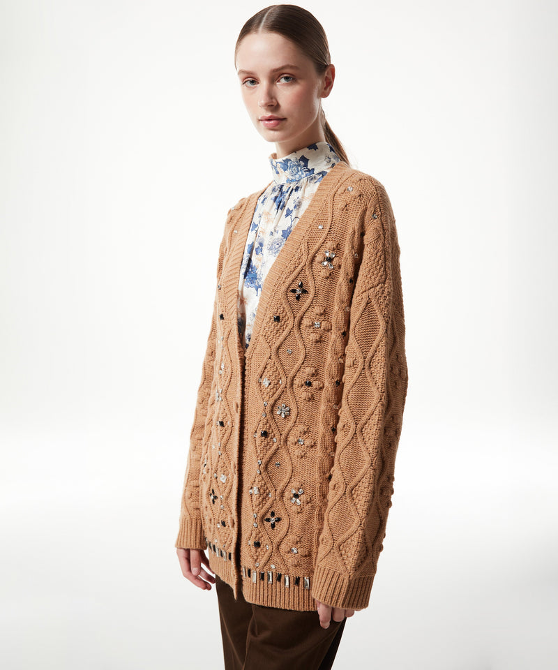 Machka Wool Blended Oversized Knitwear Camel