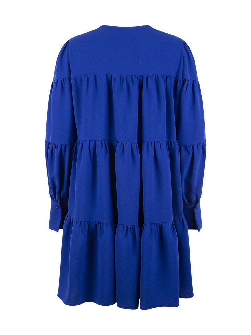 Nocturne Embroidered Detail Tunic Blouse Blue