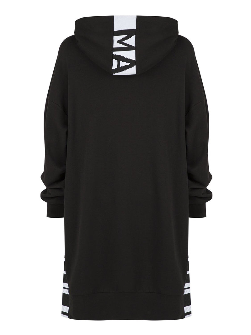 Nocturne Long Sleeve Hooded Sweatshirt Black