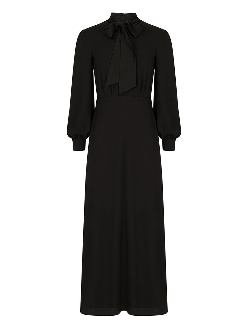 Nocturne Dress L/Sl Black - Wardrobe Fashion